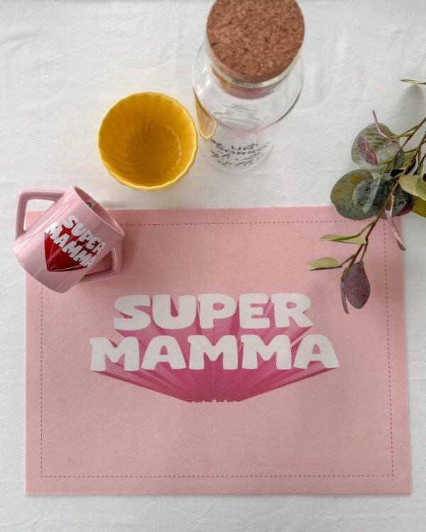 Tovaglietta Colazione In Vinile Super Papà e Super Mamma-18840