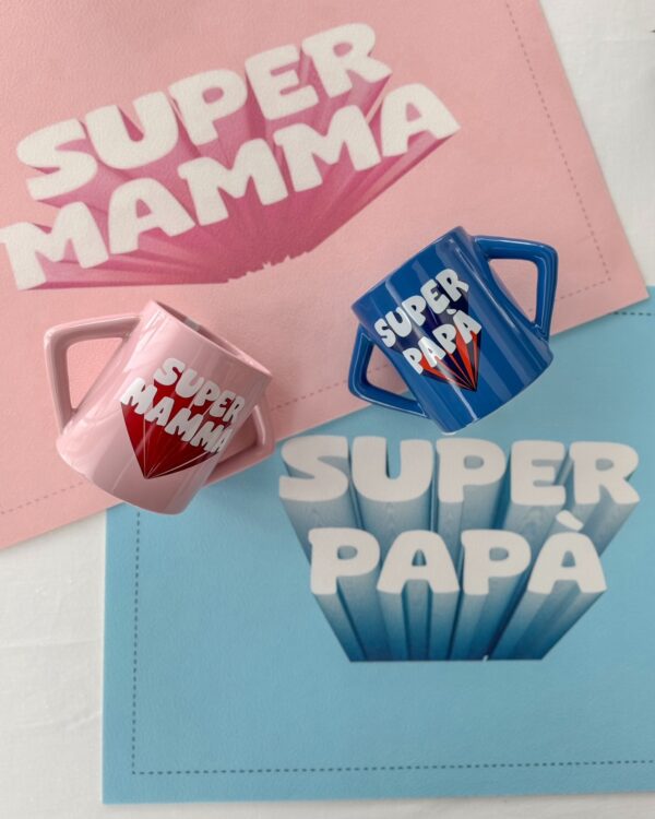 Tovaglietta Colazione In Vinile Super Papà e Super Mamma