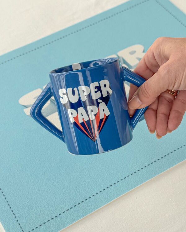 Tazza Mug Super Papà Super Mamma In Ceramica AD