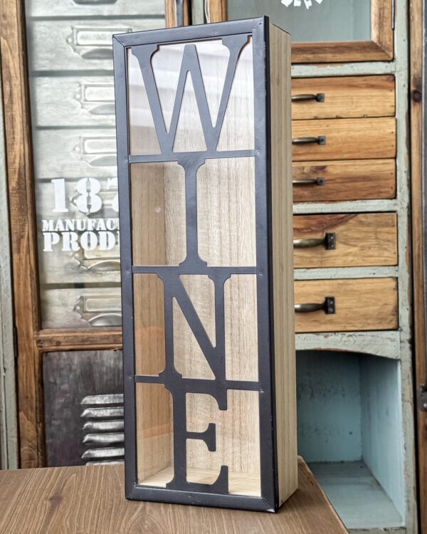 Porta Tappi In Legno Vetro e Metallo Per Birra o Vino