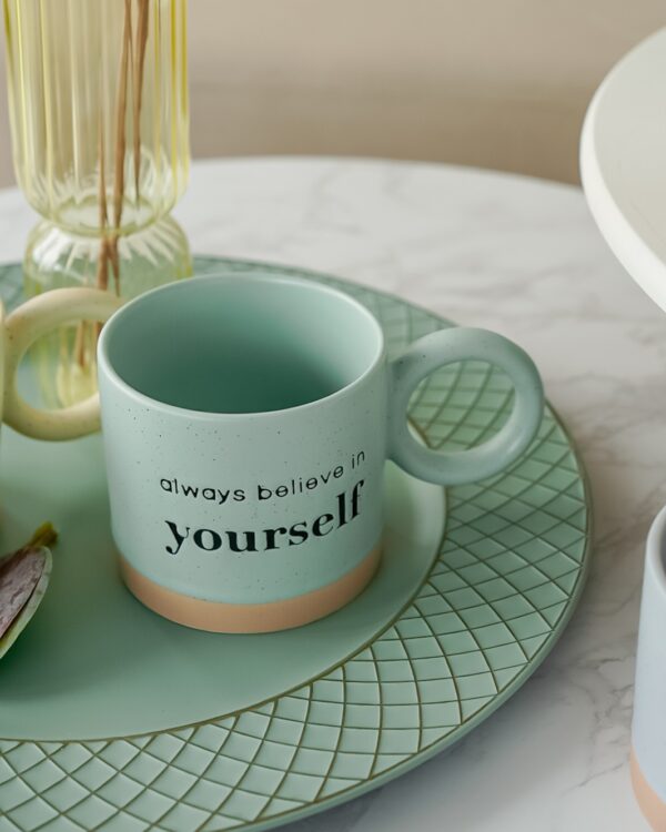 Tazza Mug Con Manico Con Frasi Colori Pastello Matt