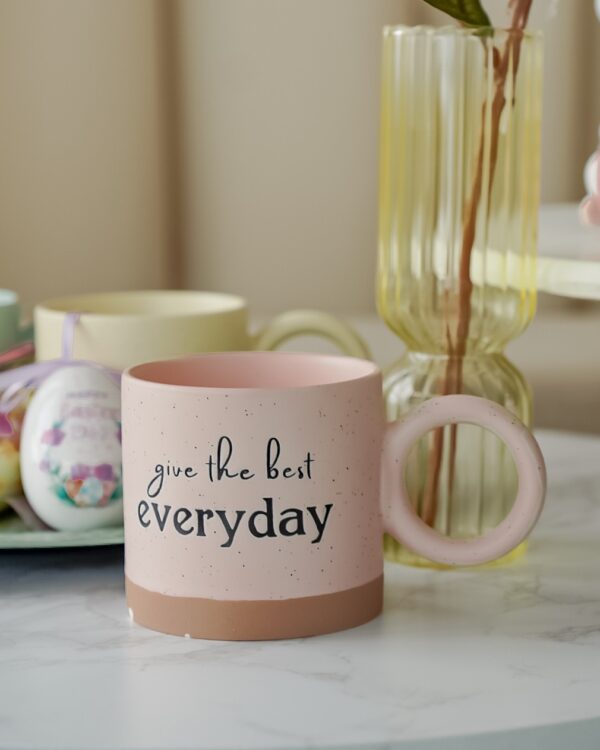 Tazza Mug Con Manico Con Frasi Colori Pastello Matt