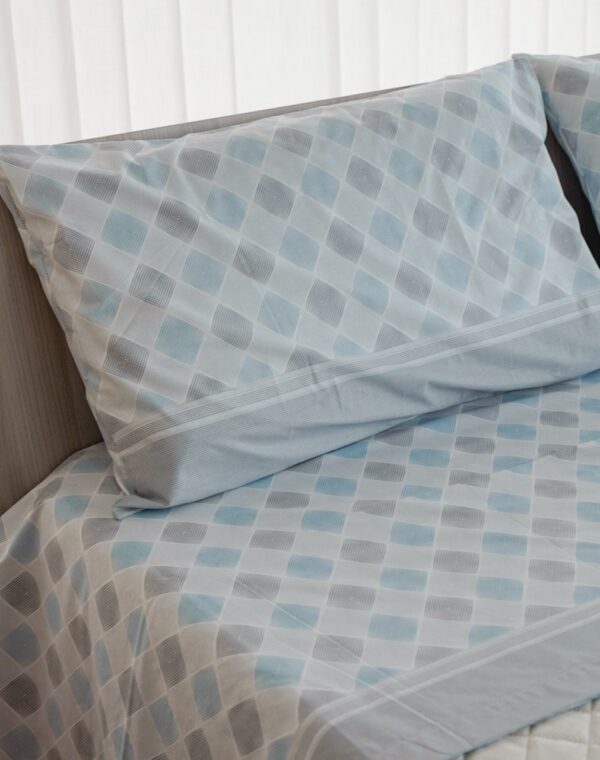Completo Lenzuola Manifatture Imberti Living A Rombi Geometrico