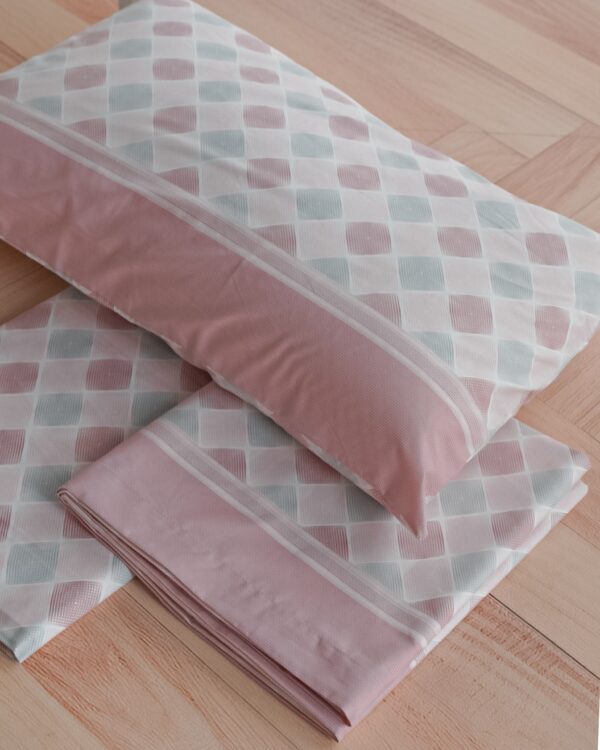 Completo Lenzuola Manifatture Imberti Living A Rombi Geometrico