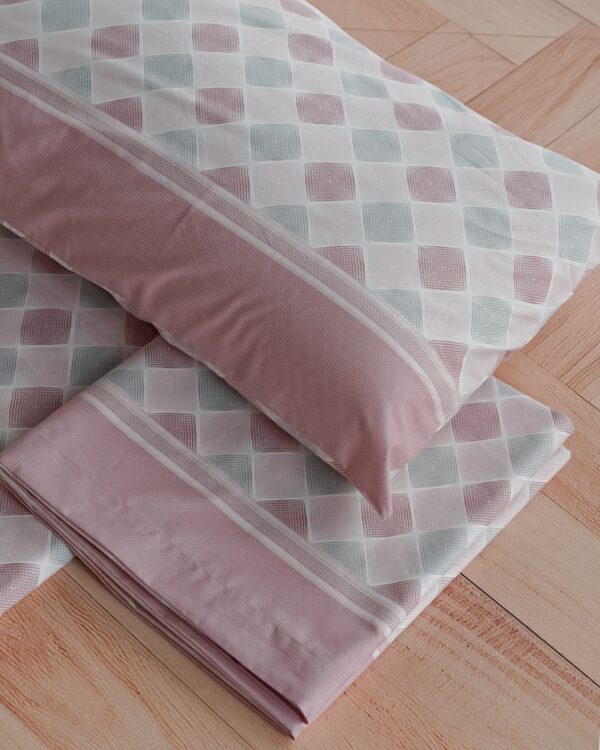 Completo Lenzuola Manifatture Imberti Living A Rombi Geometrico