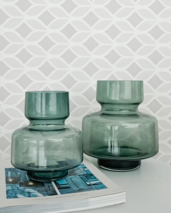 Vaso Wendie In Vetro Colorato Design Moderno 2 Misure