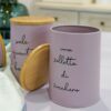 Barattoli Douglas Sale Zucchero e Caffè Colorati e Tappo In Bamboo