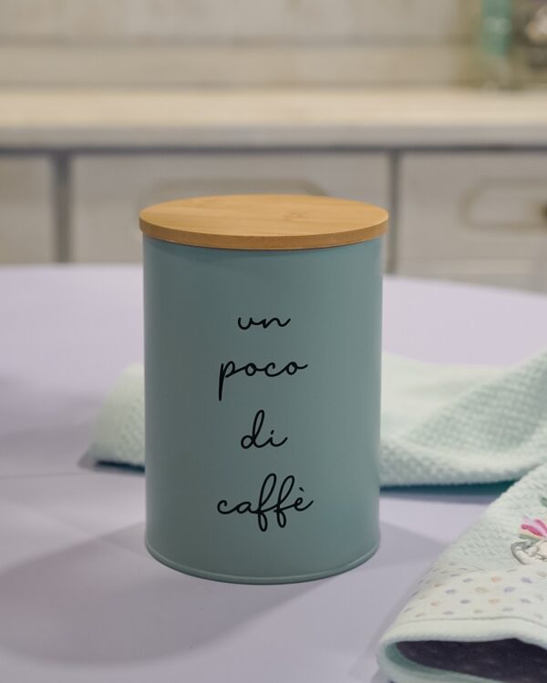 Barattoli Douglas Sale Zucchero e Caffè Colorati e Tappo In Bamboo