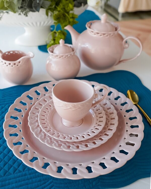 Piatto Da Portata Mise En Place Preziosa Luxury Home Rosa o Bianco