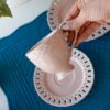 Set Da Te Tazza Con Piattino e Piatto da Dessert Mise En Place Preziosa Luxury Bianco o Rosa