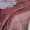 Trapuntino Matrimoniale Velvet Con Rouches E Impuntura a Fiore Vari Colori