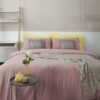 Completo Copripiumino Petra Con Federe Effetto Stropicciato Stone Washed