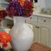 Vaso in Metallo Mercury In Due Dimensioni e 3 Colori Bianco Rosa Beige