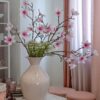 Vaso in Metallo Mercury In Due Dimensioni e 3 Colori Bianco Rosa Beige