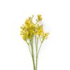 Mazzettino di Fiorellini Artificiali a Stelo Lungo 67 Cm Giallo Celeste Rosa e Rosa Scuro