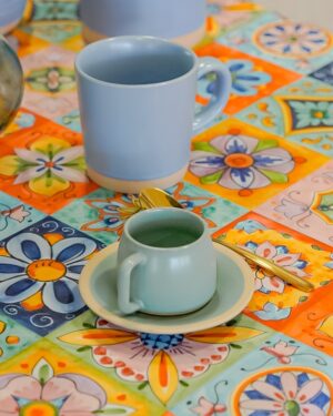 Set 6 Tazzine da Caffè Natural In Ceramica Mercury