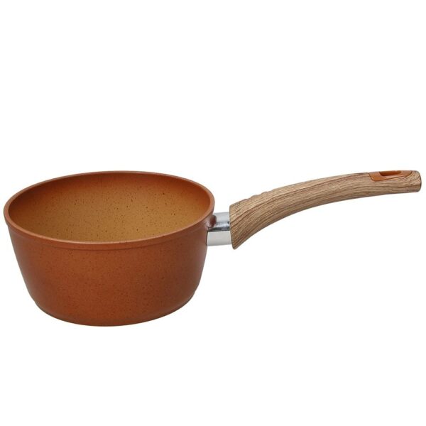 Casseruola 2 Manici 16 Cm 20 Cm 24 Cm Alluminio Arancio Traditional Stone Tognana
