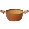 Casseruola 2 Manici 16 Cm 20 Cm 24 Cm Alluminio Arancio Traditional Stone Tognana