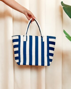Borsa Frigo A Righe In Canvas 20 Litri