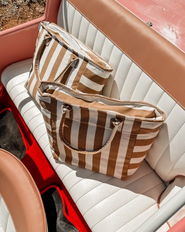 Borsa Frigo A Righe In Canvas 20 Litri
