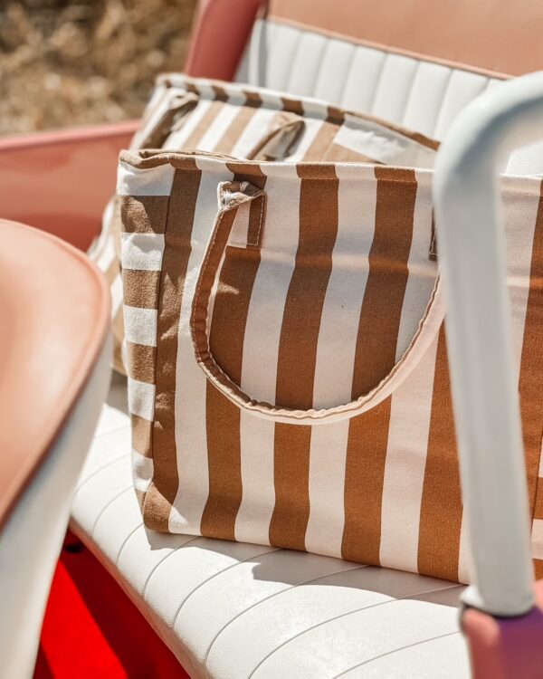Borsa Frigo A Righe In Canvas 20 Litri