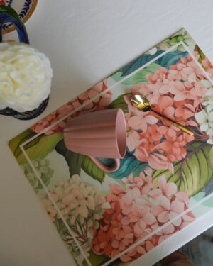 Tovaglietta Colazione Flo In Vinile Lavabile Con un Panno