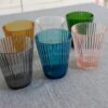 Set 6 Bicchieri da Acqua Colorati in Plastica Dura