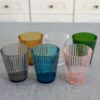 Set 6 Bicchieri da Acqua Colorati in Plastica Dura