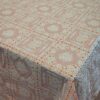 Tokyo Lace Tovagliato a Metraggio Effetto Merletto Con Doppio Fondo Arancio Larghezza 137 Cm