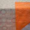 Tokyo Lace Tovagliato a Metraggio Effetto Merletto Con Doppio Fondo Arancio Larghezza 137 Cm