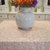 Tokyo Lace Tovagliato a Metraggio Effetto Merletto Con Doppio Fondo Arancio Larghezza 137 Cm