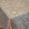 Tokyo Lace Tovagliato a Metraggio Effetto Merletto Con Doppio Fondo Arancio Larghezza 137 Cm
