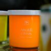 Candela Fluo Orange e Poppies e Amalfi Citrus Mercury in Vetro con Coperchio
