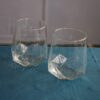 Set 6 Bicchieri da Acqua Valeria Trasparenti Linee Spigolose