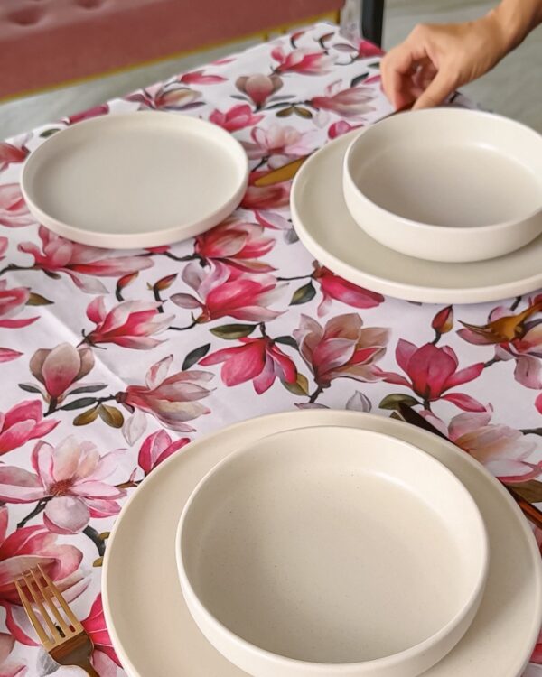 Tovaglia Magnolia In Cotone da 6 e 12 Posti