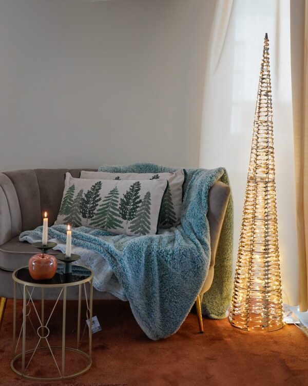 Albero in metallo Con 600 Luci Led Da Interno e Esterno