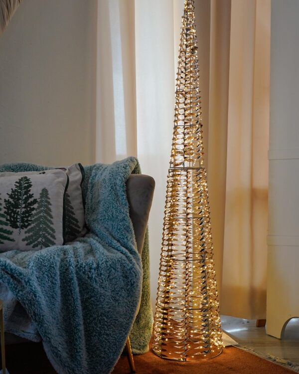 Albero in metallo Con 600 Luci Led Da Interno e Esterno