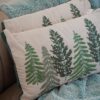Cuscino Arredo Rettangolare Alberi in Velvet 35x60 Cm